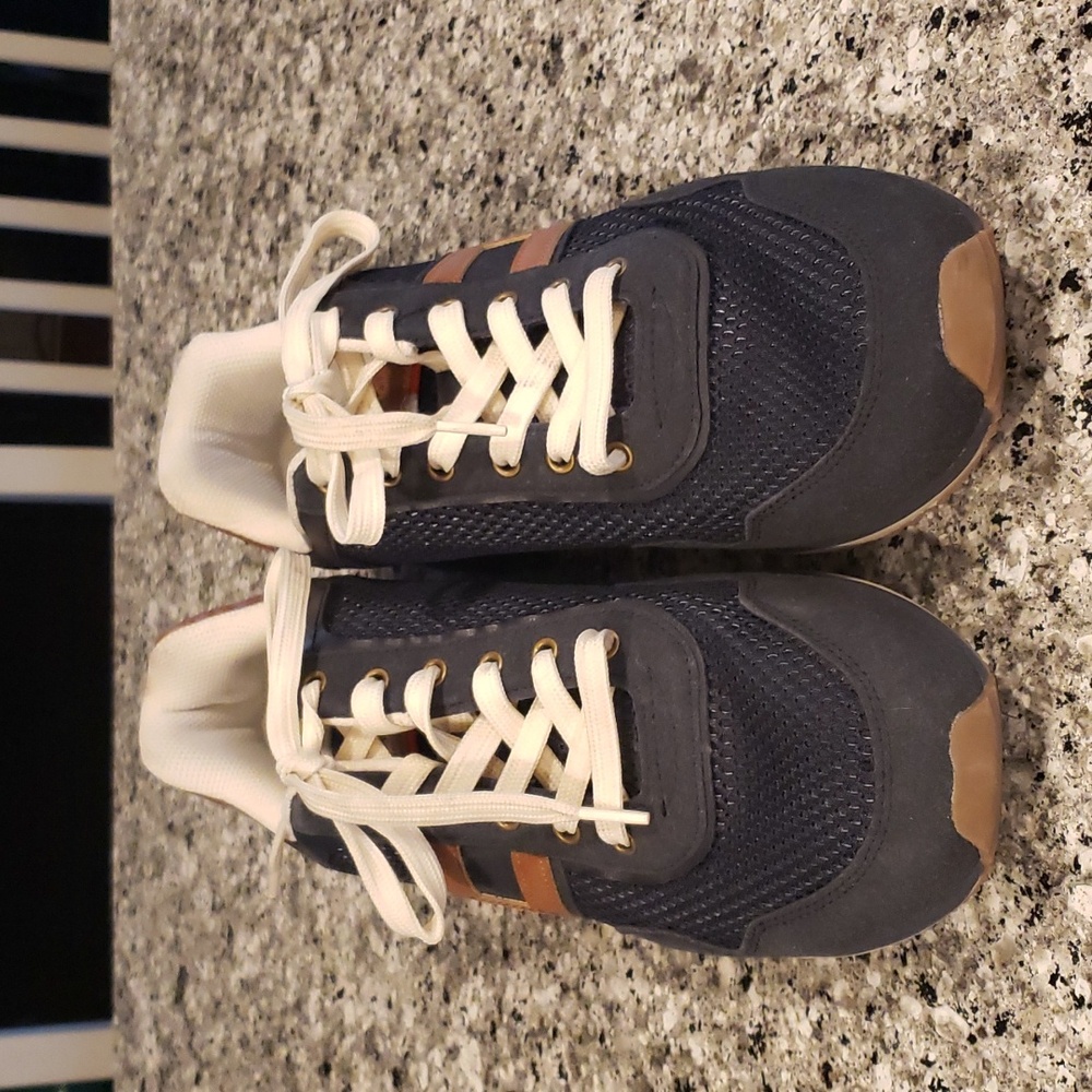 Tommy Hilfiger Navy & Brown Sneakers - Picture 2 of 7
